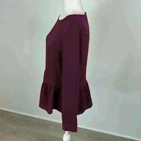 Apt. 9 Maroon Scoop Neck Blouse Size Small - Picture 3 of 9